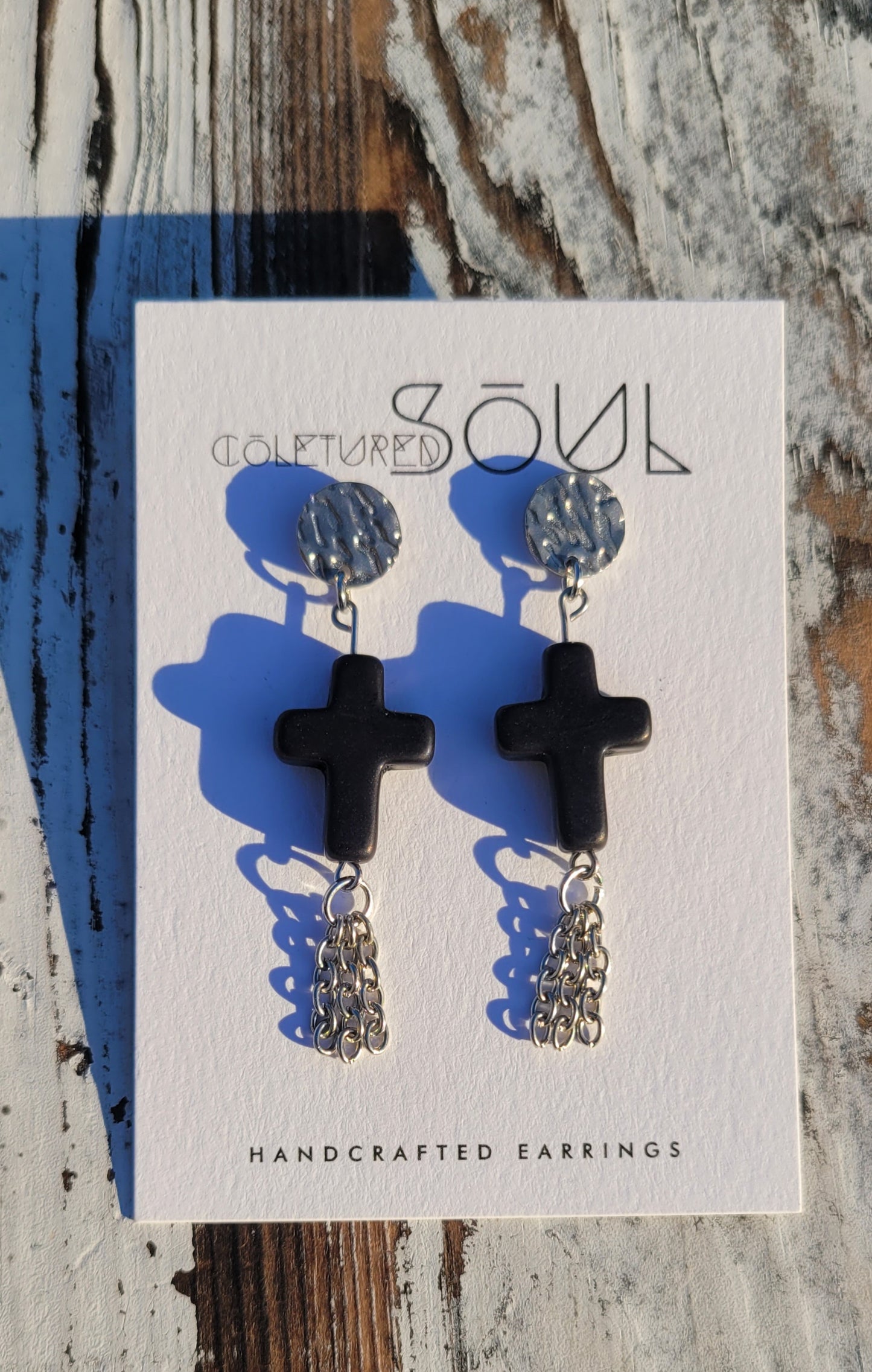 Kingdom Mini Cross - Black & Silver
