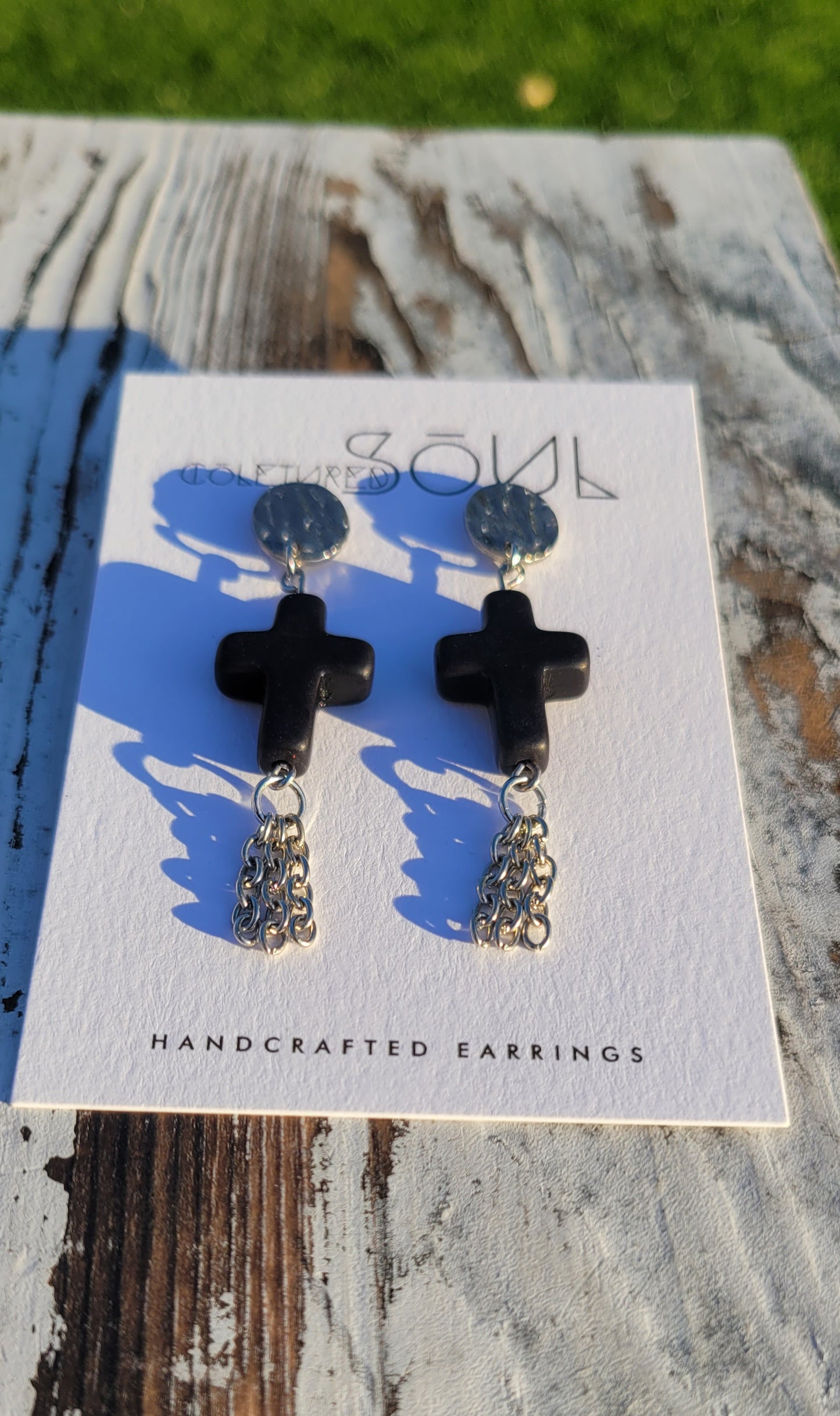 Kingdom Mini Cross - Black & Silver
