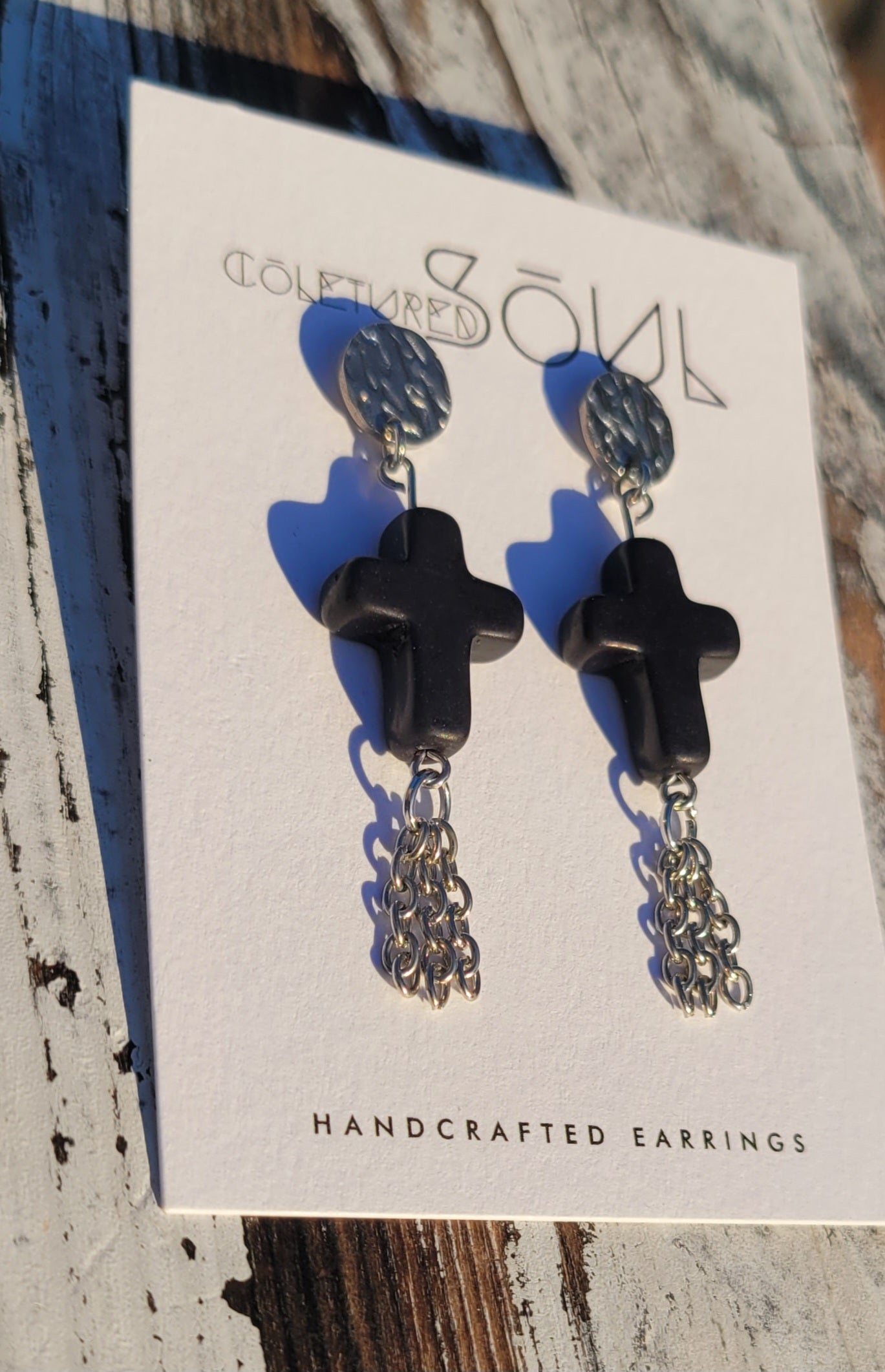 Kingdom Mini Cross - Black & Silver