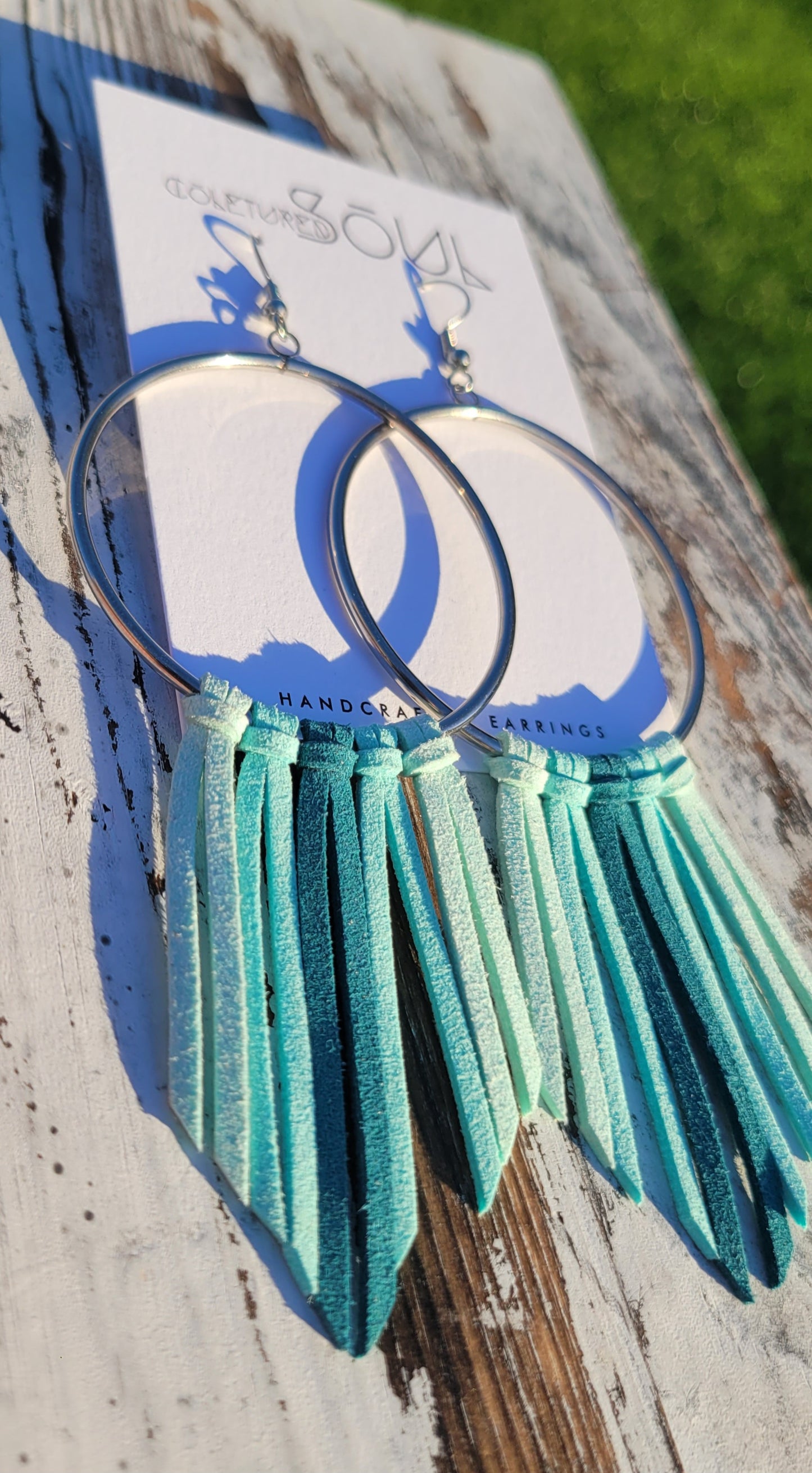 Faux Suede - Blue Beeeze (small)