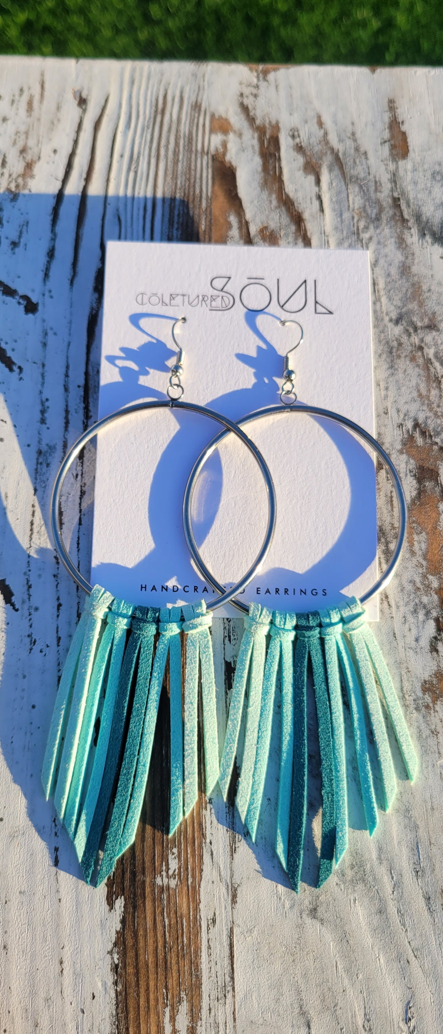 Faux Suede - Blue Beeeze (small)