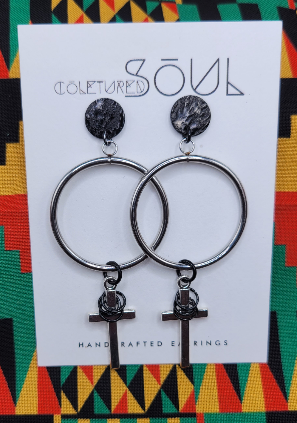 Kingdom Hoops - Silver w/ Black Accents (small)