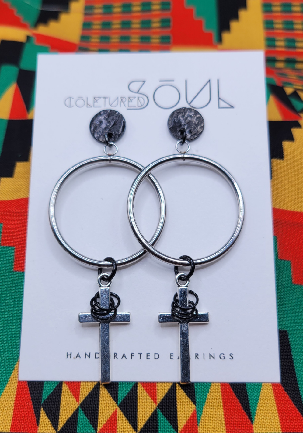 Kingdom Hoops - Silver w/ Black Accents (small)