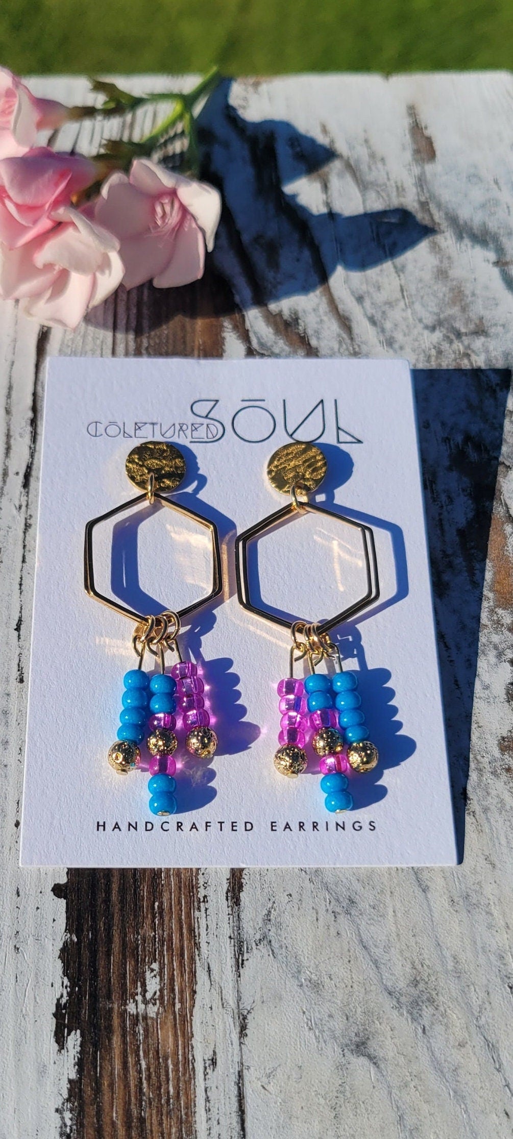 Geo Chic - Pink & Teal