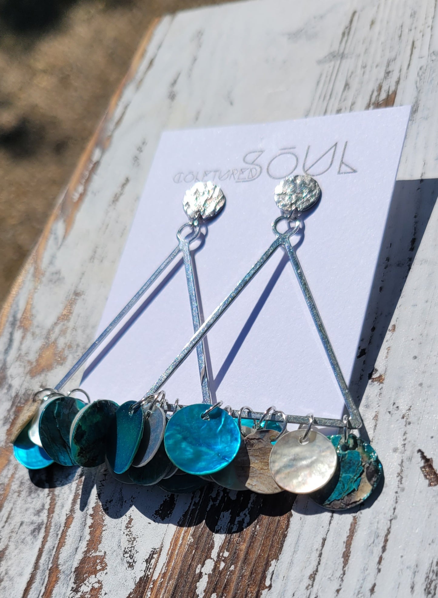 Shell Shakers - Teal Triangles