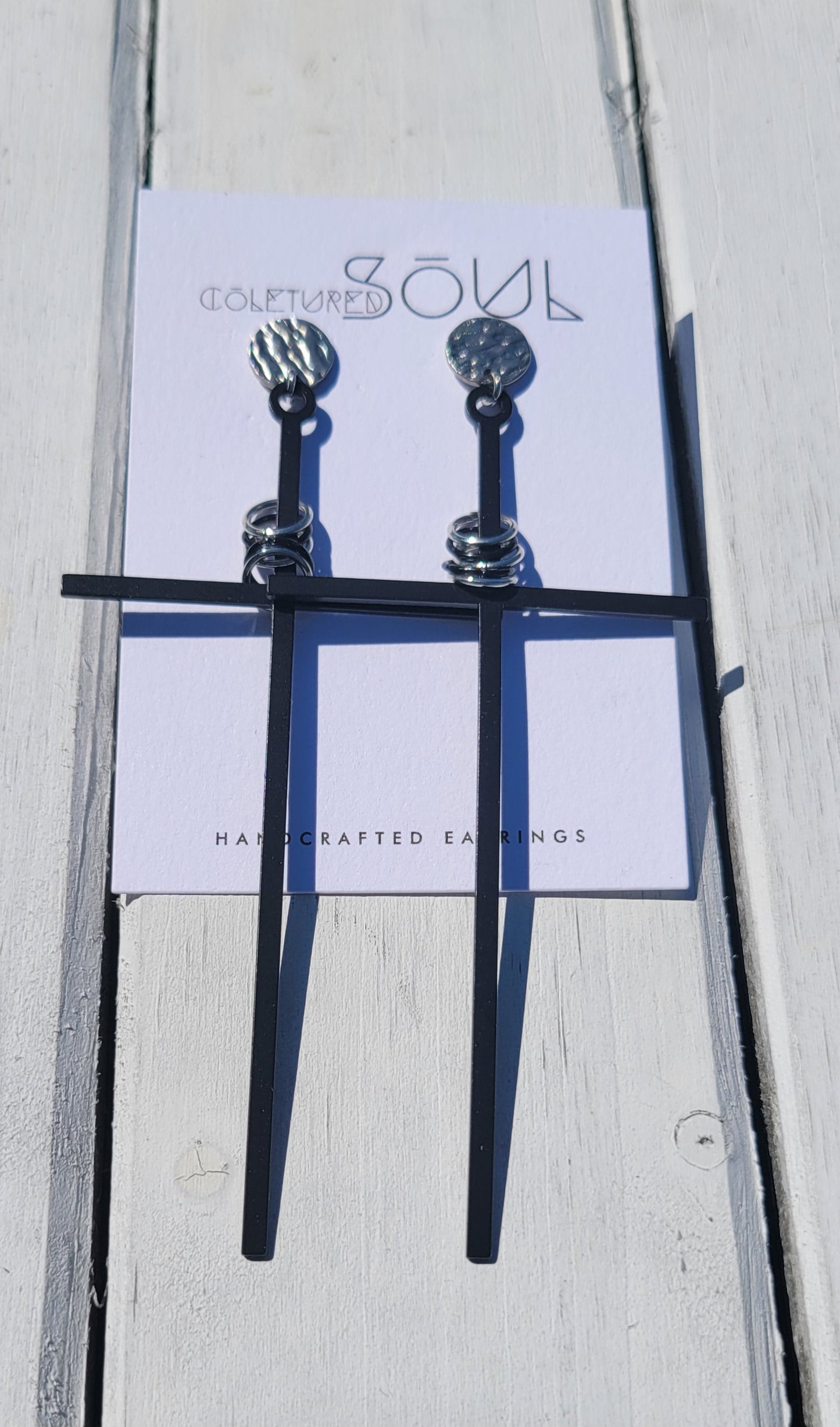 Kingdom - Large Black Cross w/ Silver Accents