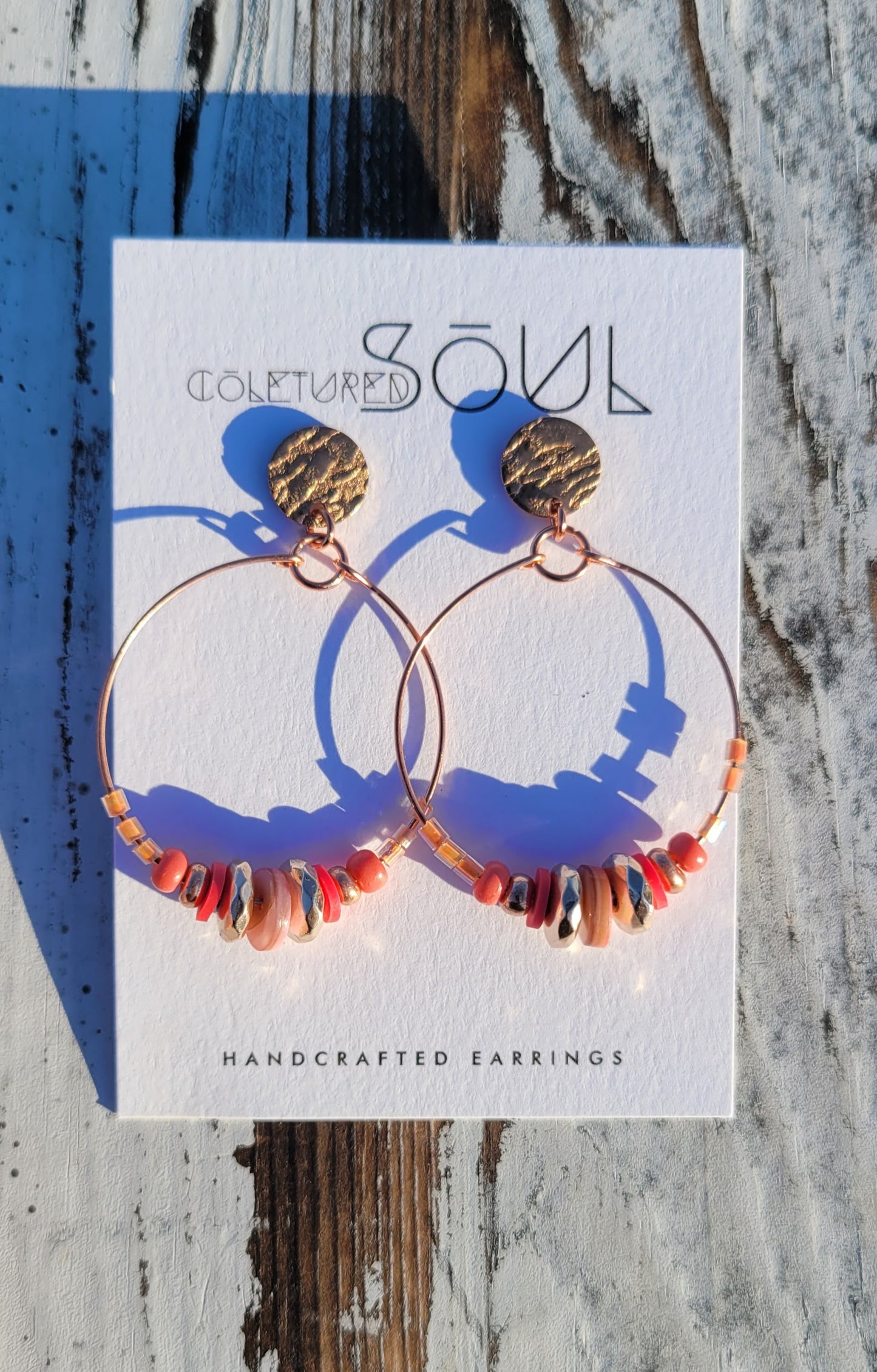 Rose Gold- Vibrant Coral