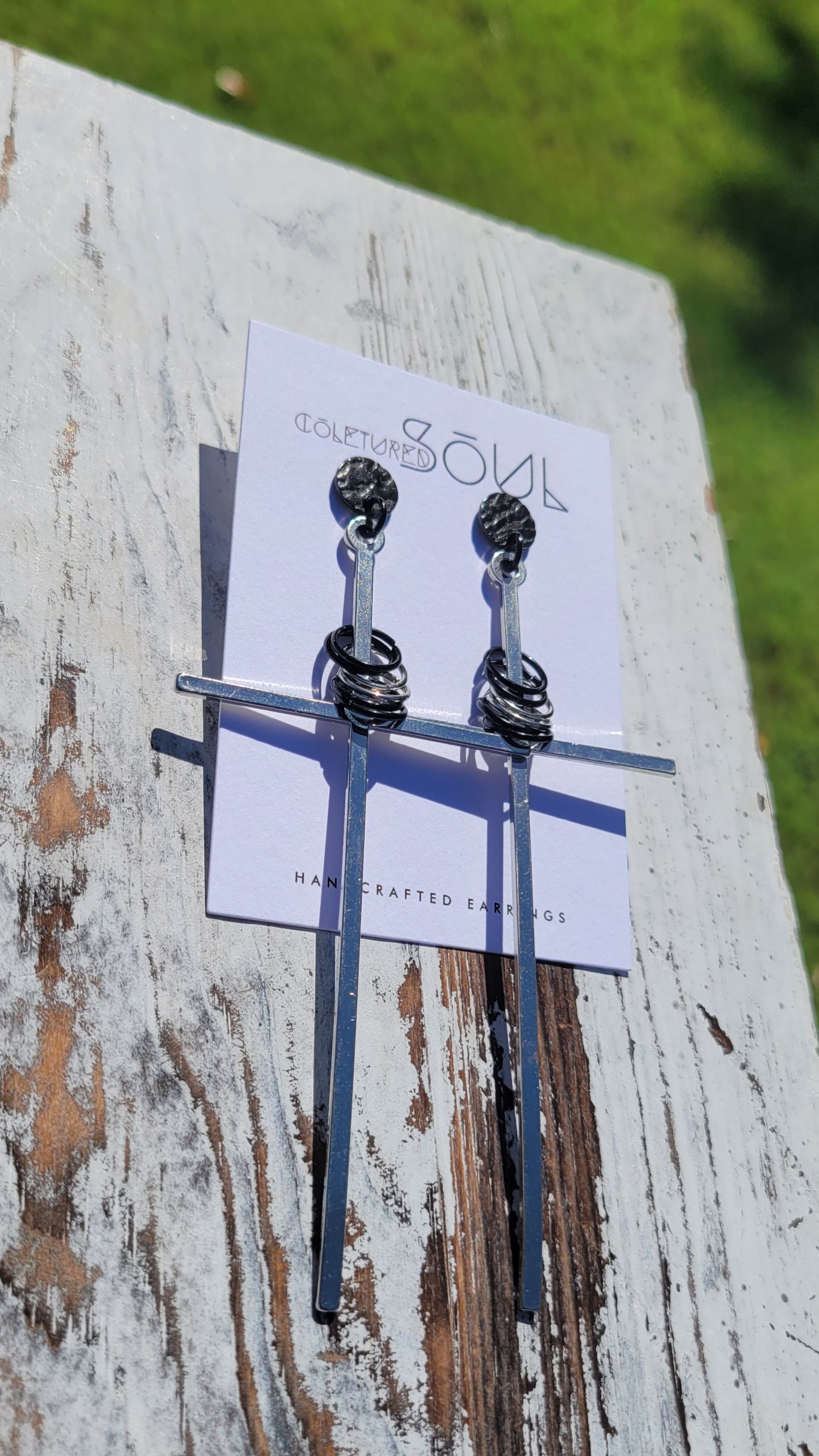 Kingdom - Large Silver Cross w/ Silver and Black Accents