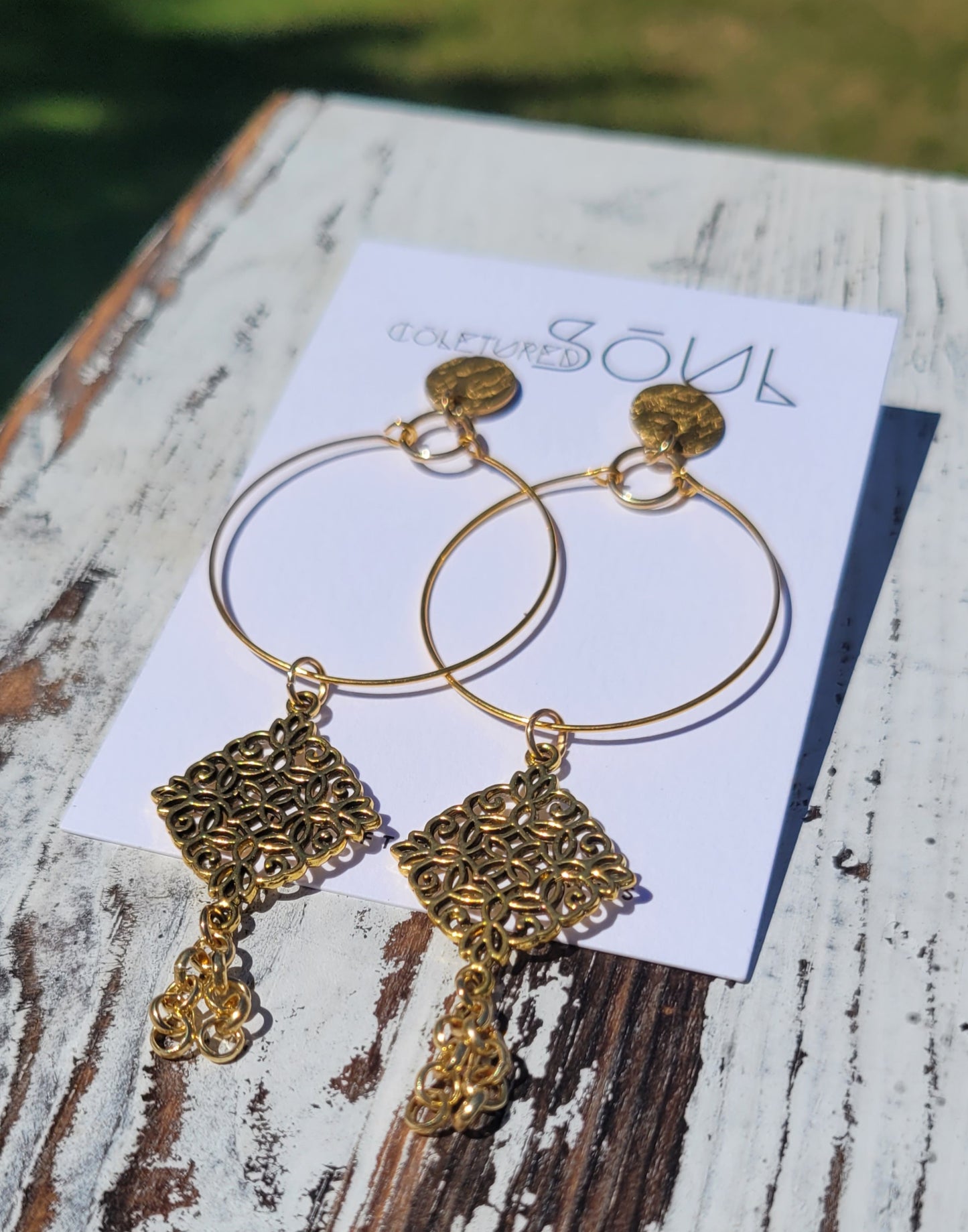 Gold Wire - Antique Dangles