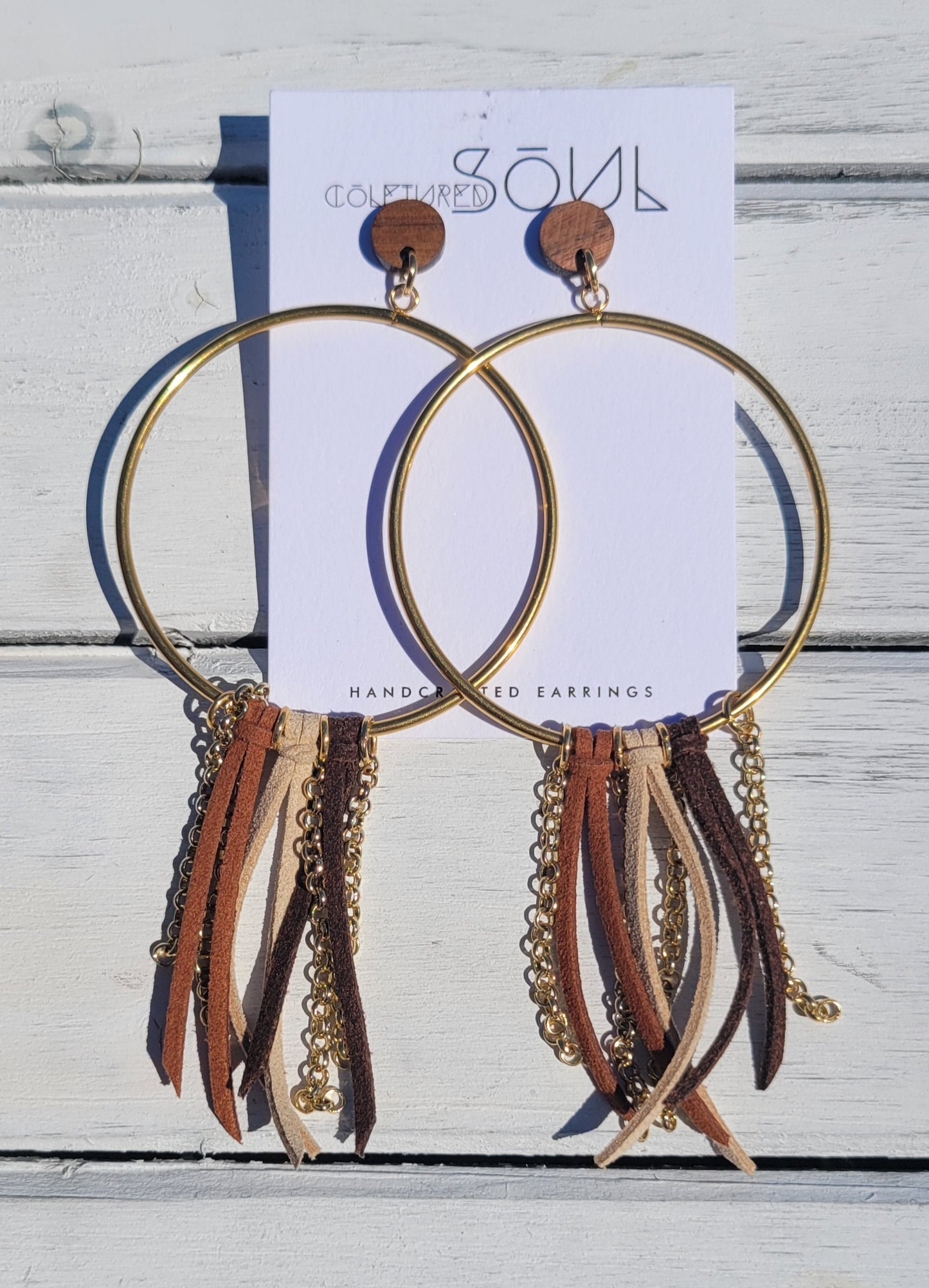 Faux Suede - Brown Ombre
