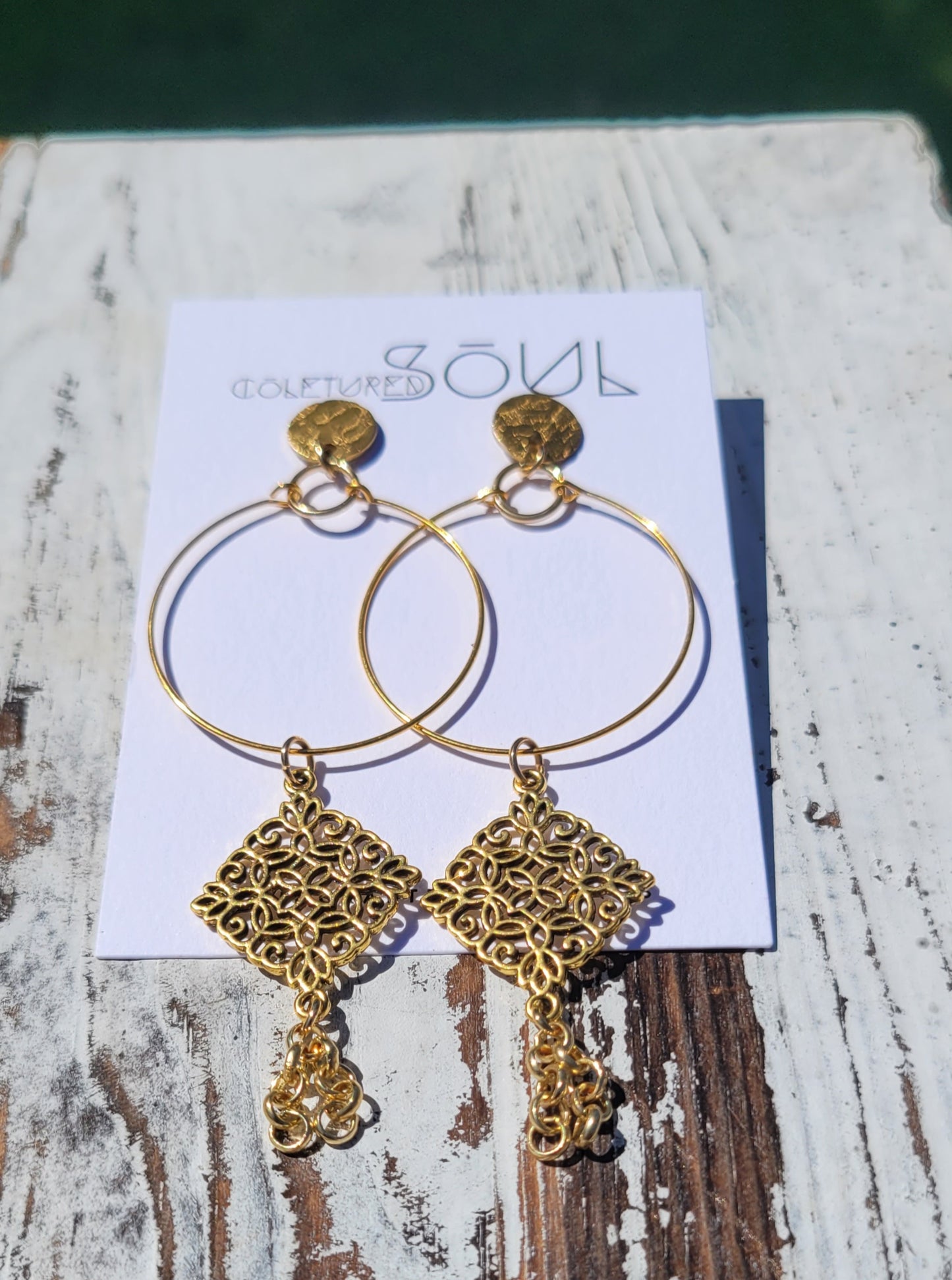Gold Wire - Antique Dangles