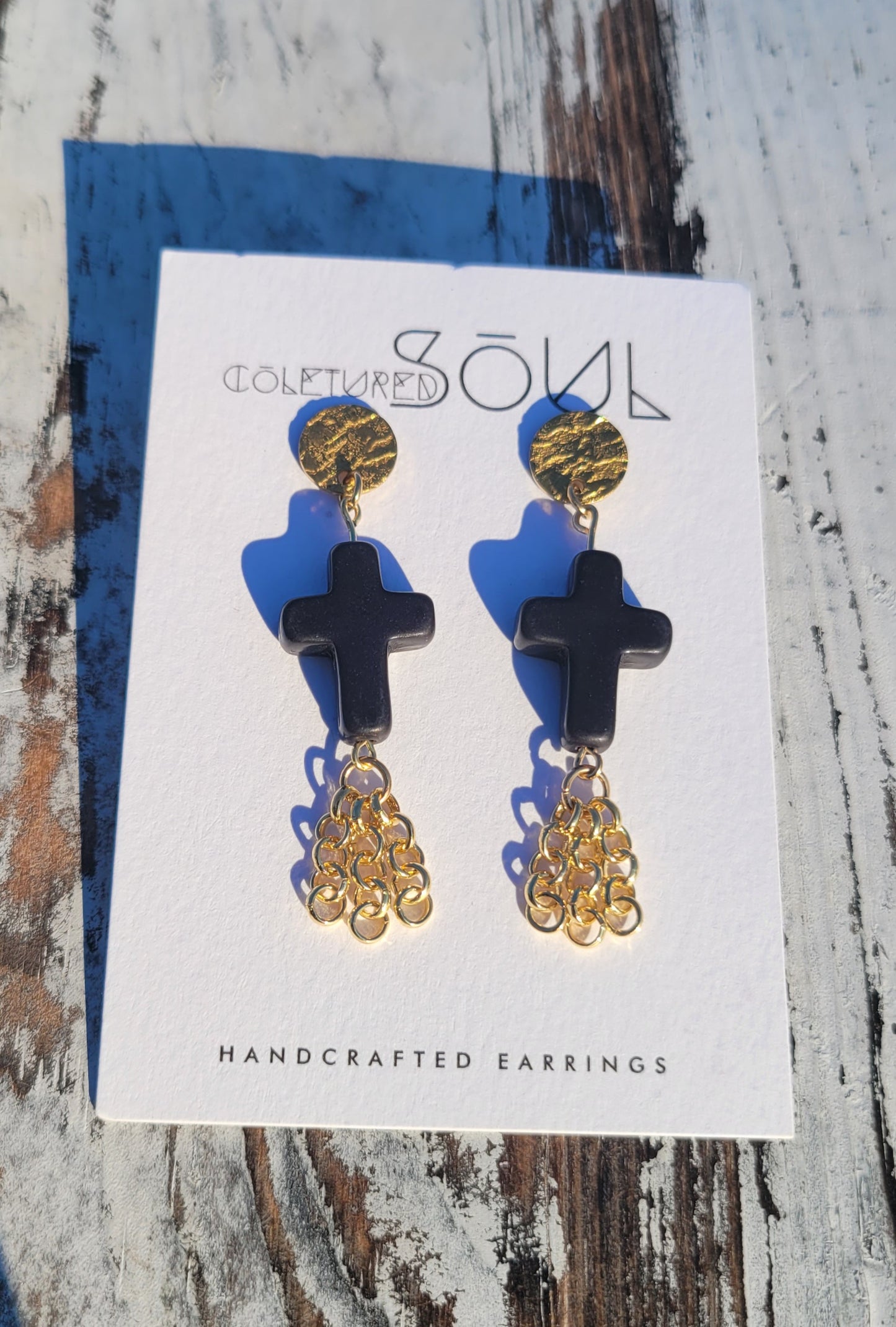 Kingdom Mini Cross- Black & Gold