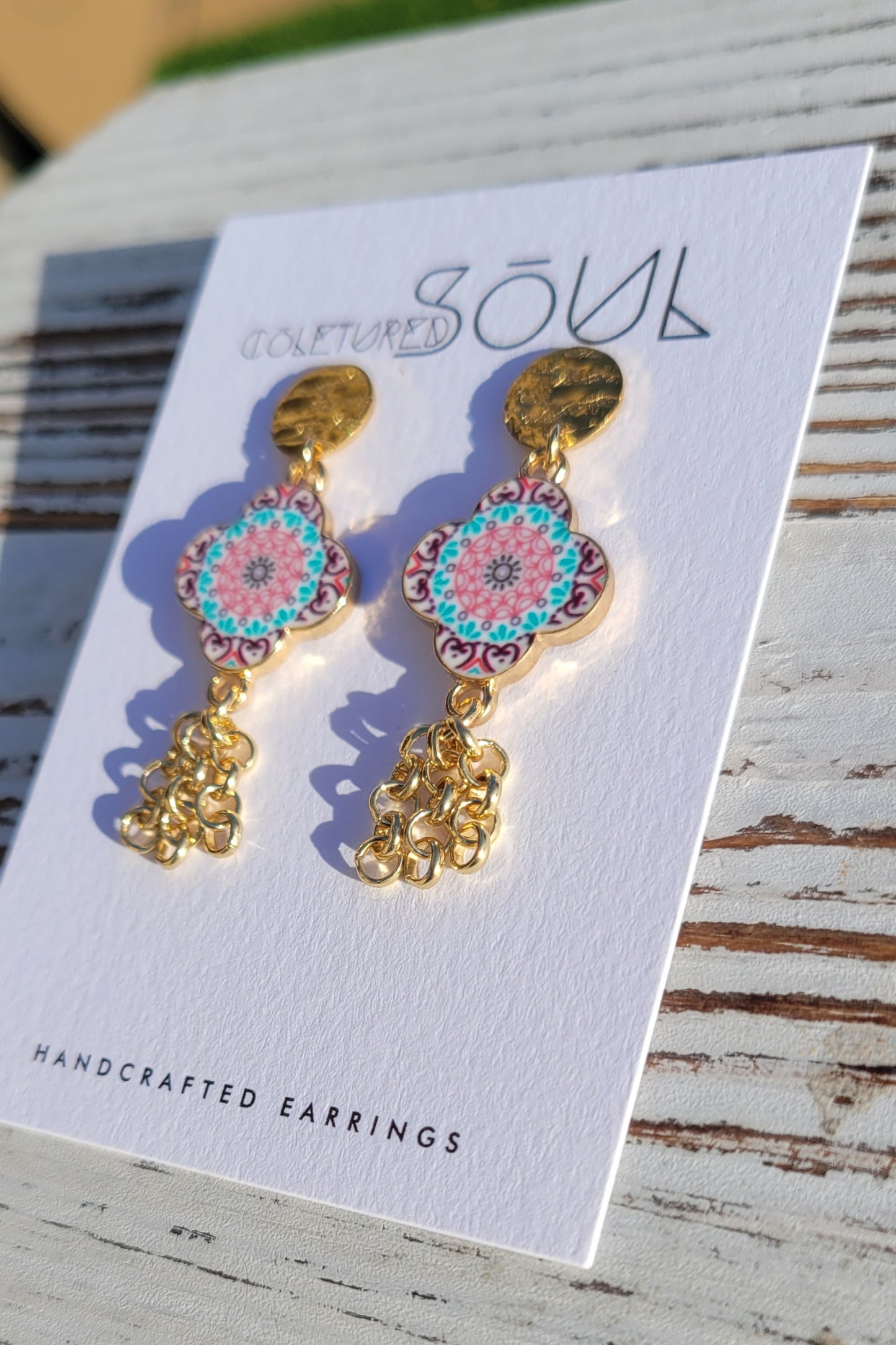 Geo Chic - Soft Pink Vintage Tile