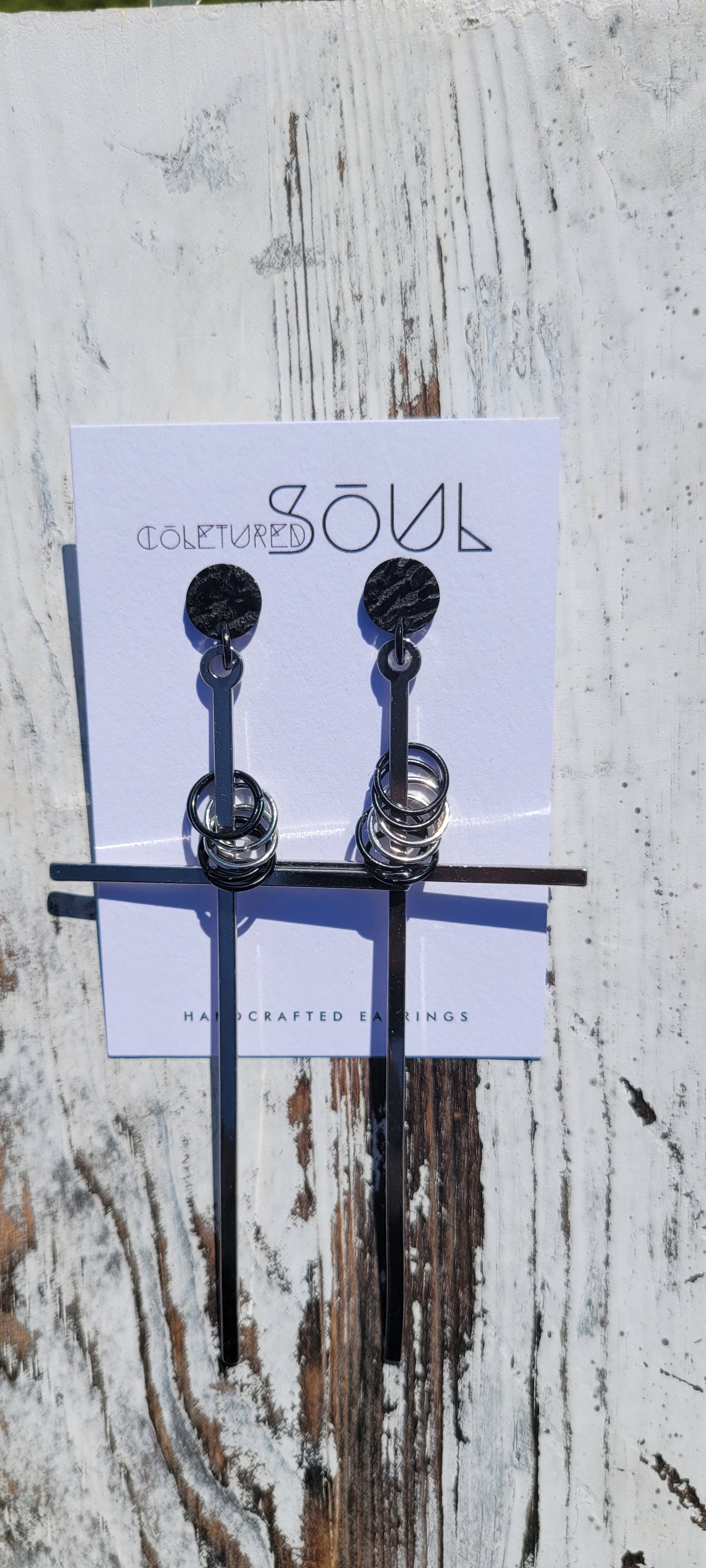 Kingdom - Large Silver Cross w/ Silver and Black Accents