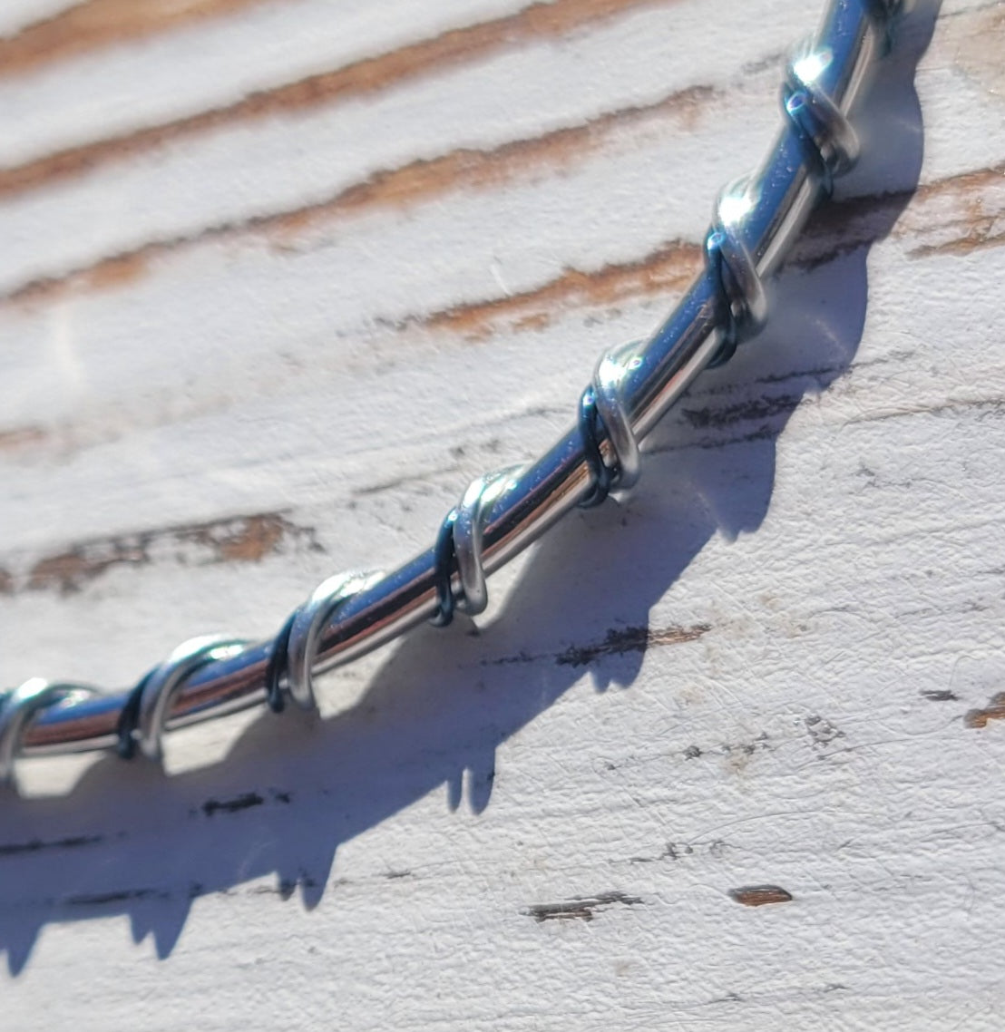 Hoops - Get Wired! Silver & Navy