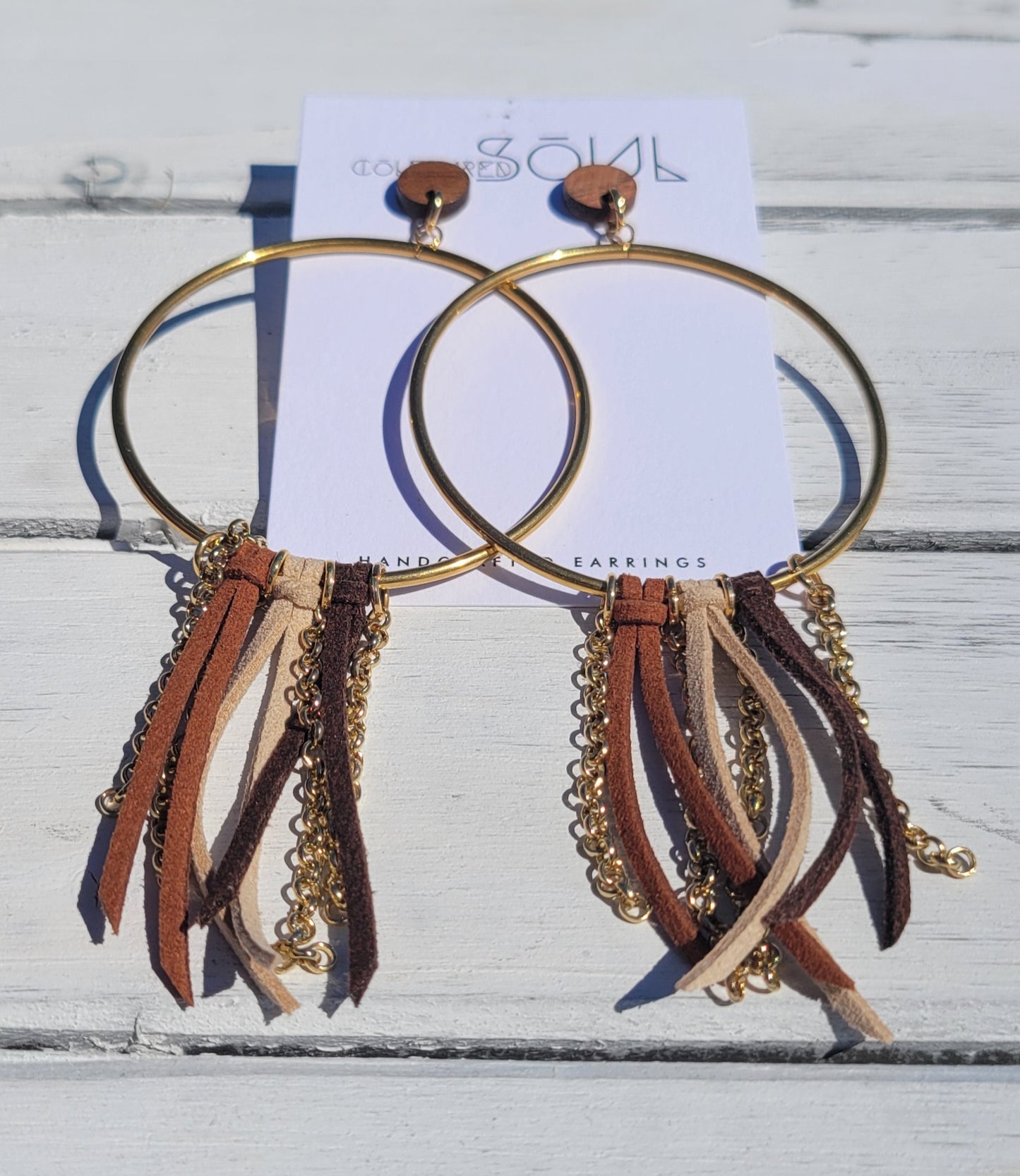 Faux Suede - Brown Ombre