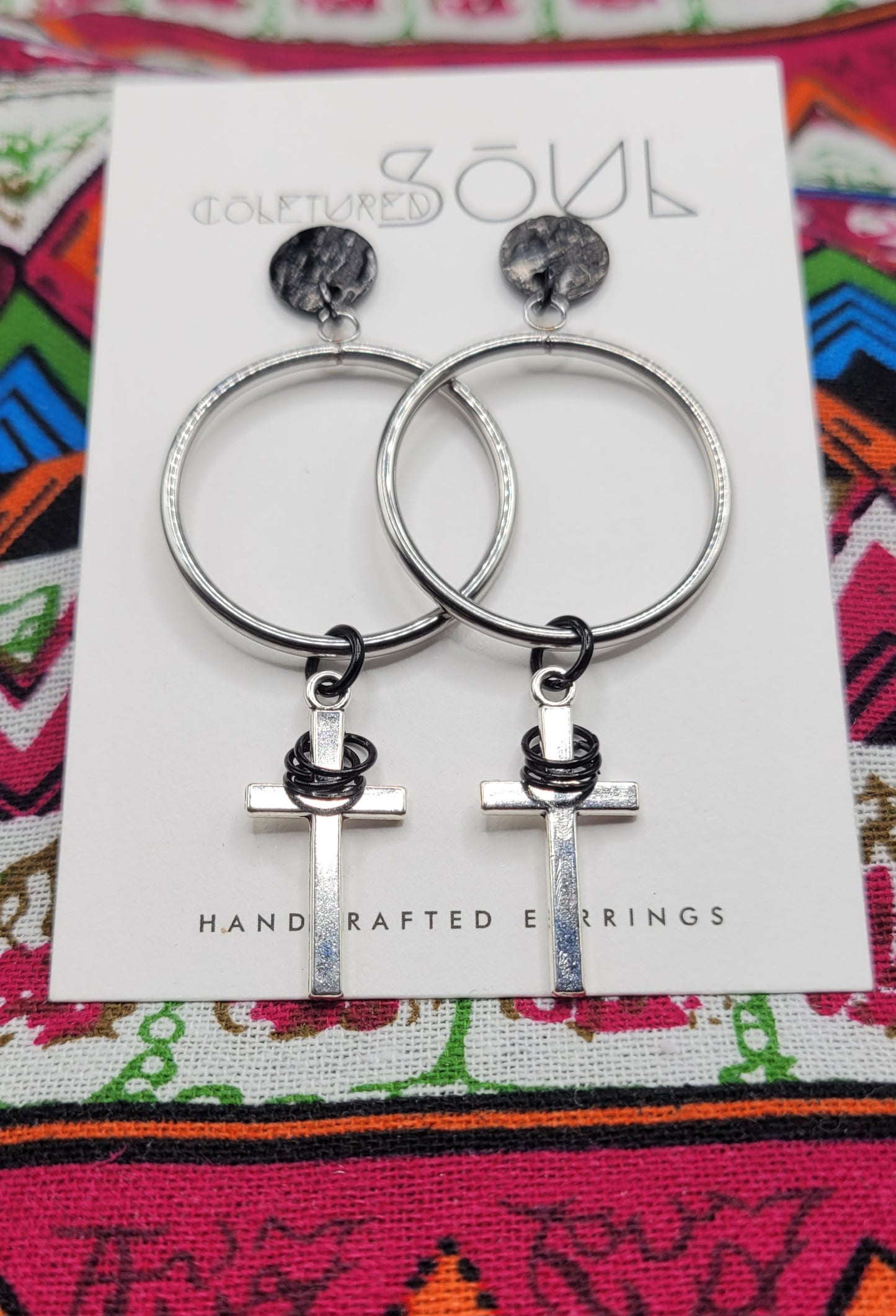 Kingdom Hoops - Silver w/ Black Accents (small)