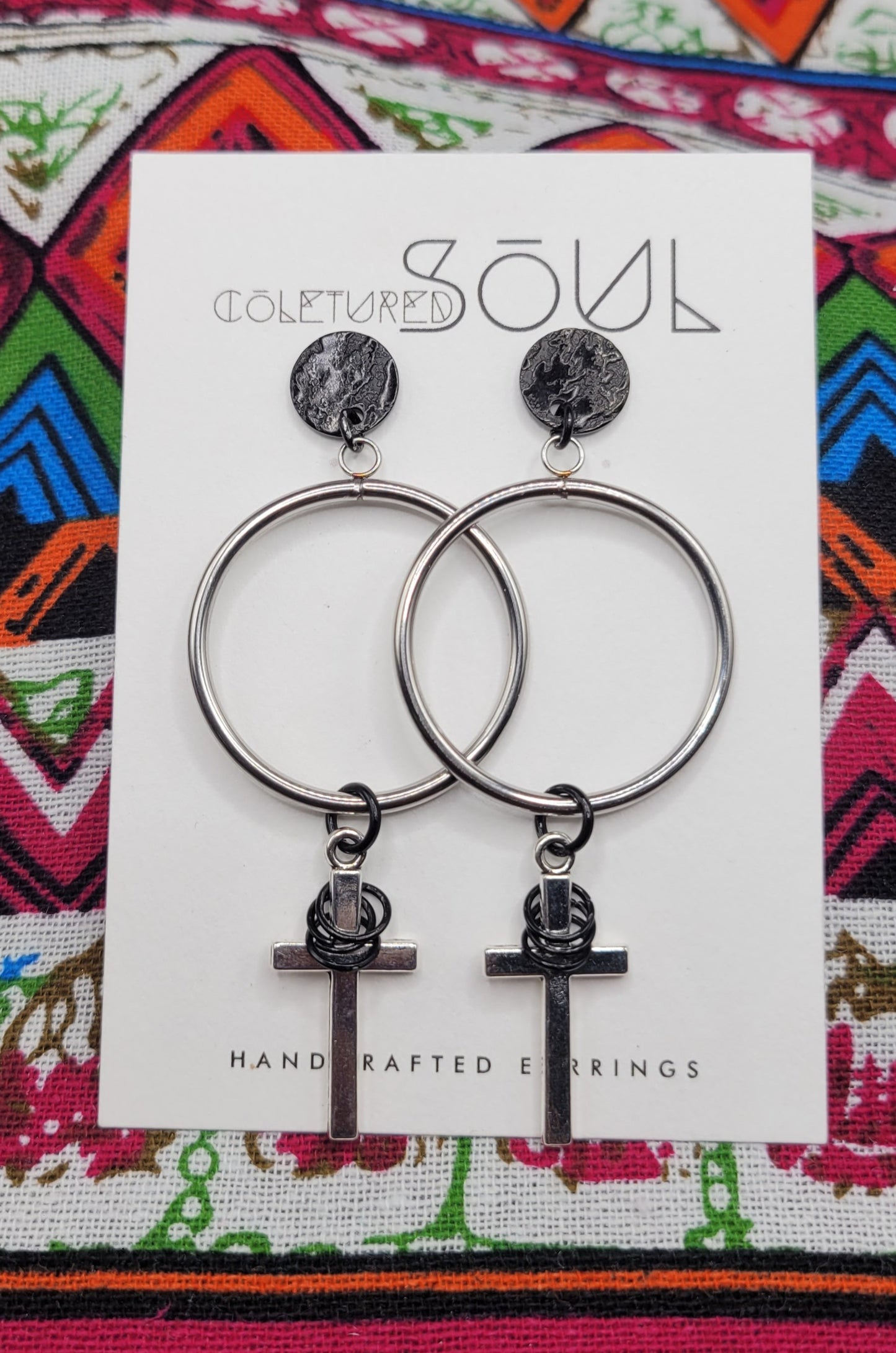 Kingdom Hoops - Silver w/ Black Accents (small)