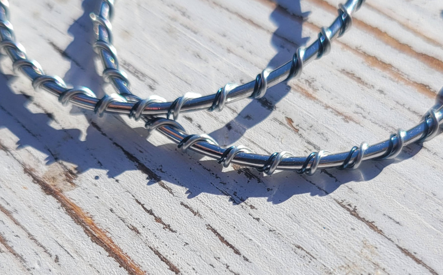 Hoops - Get Wired! Silver & Navy