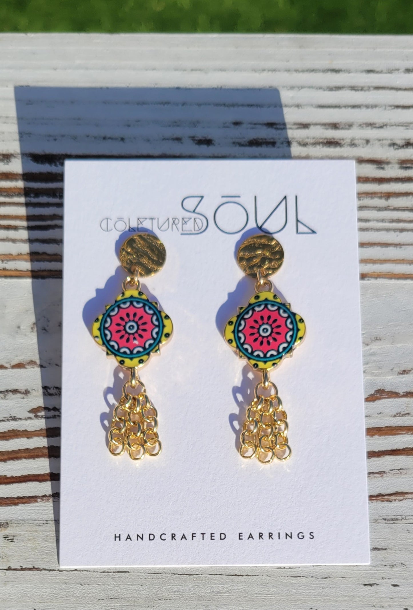 Geo Chic - Watermelon Vintage Tile