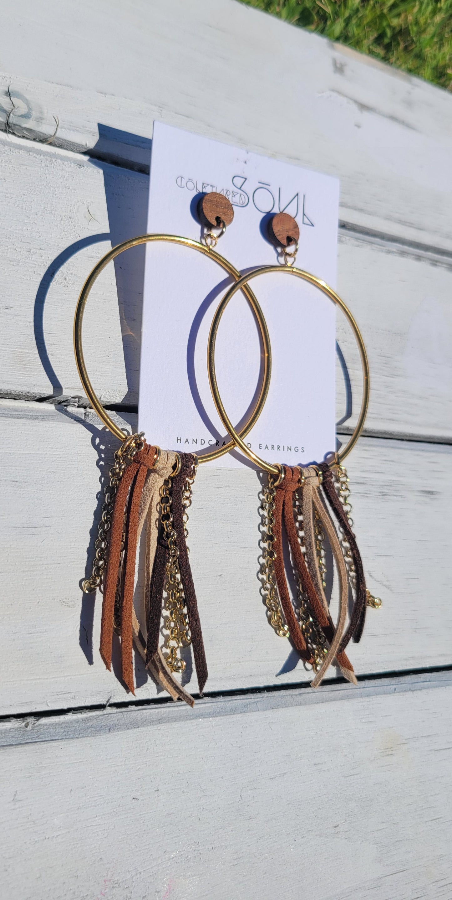Faux Suede - Brown Ombre