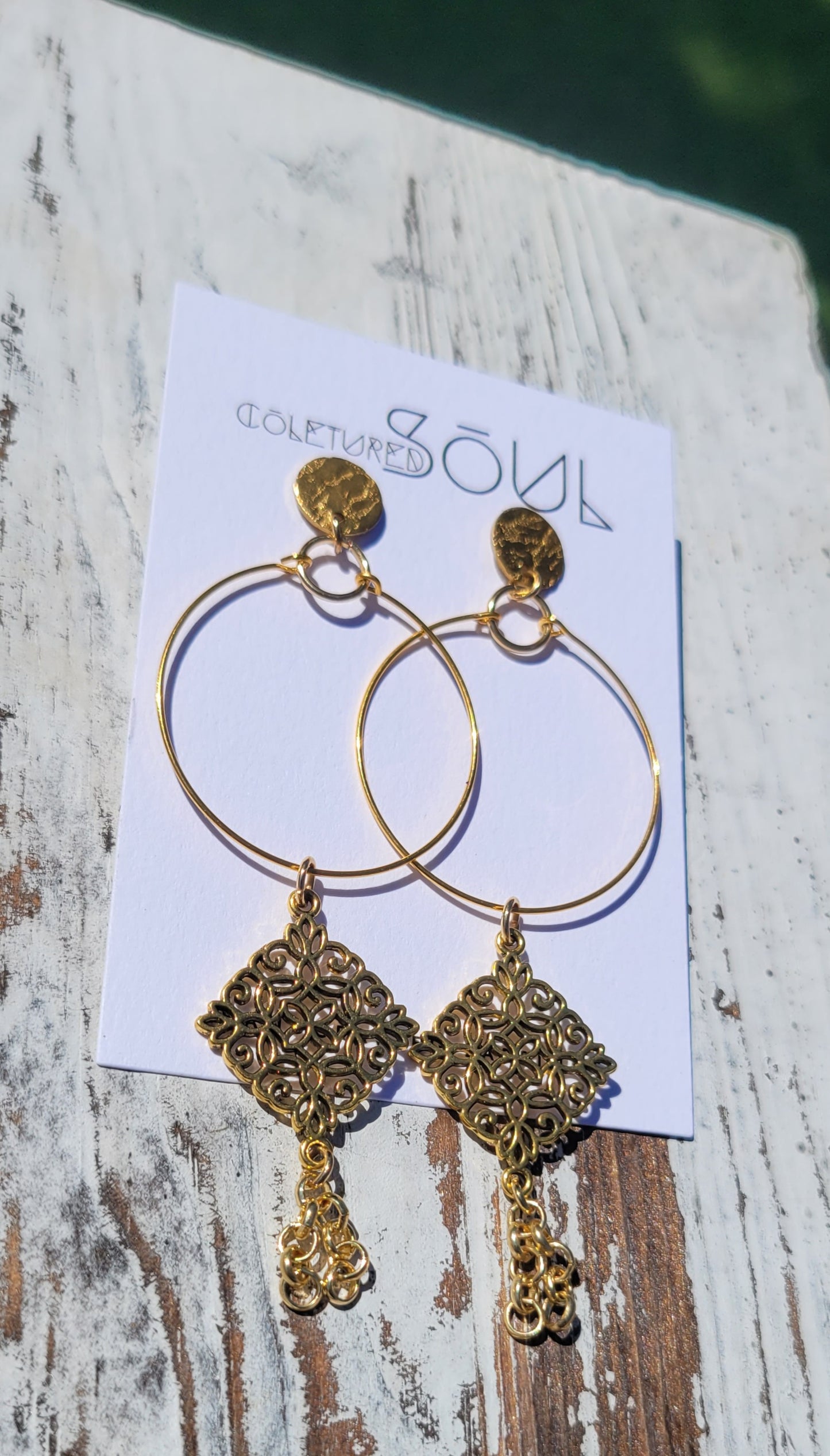 Gold Wire - Antique Dangles