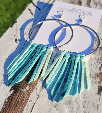 Faux Suede - Blue Beeeze (small)