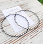 Hoops - Get Wired! Silver & Black