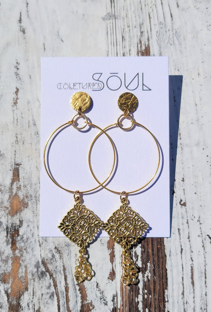 Gold Wire - Antique Dangles