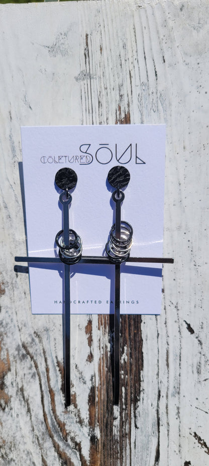 Kingdom - Large Silver Cross w/ Silver and Black Accents