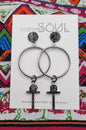 Kingdom Hoops - Silver w/ Black Accents (small)