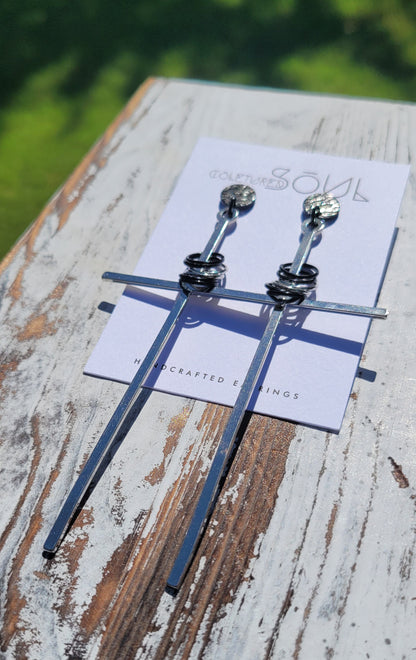 Kingdom - Large Silver Cross w/ Silver and Black Accents