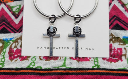 Kingdom Hoops - Silver w/ Black Accents (small)